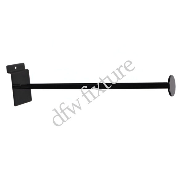 Black Faceout Round Tube 12" For Slatwall