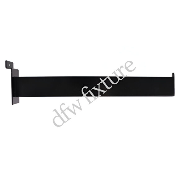 Black Faceout Rectangular Tube 12" For Slatwall
