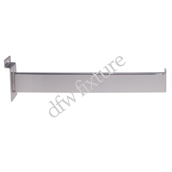Chrome Faceout Rectangular Tube 12" For Slatwall