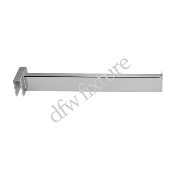 12" Rectangular Tube Faceout - Chrome