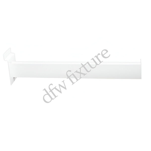 White Faceout Rectangular Tube 12" For Slatwall