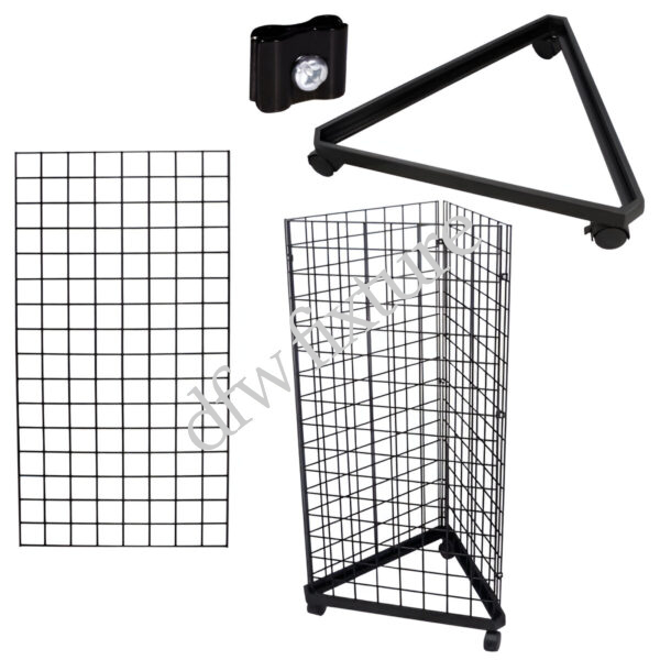 Grid Triangle Display- 4ft- Black