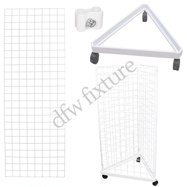Grid Triangle Display- 6ft- White