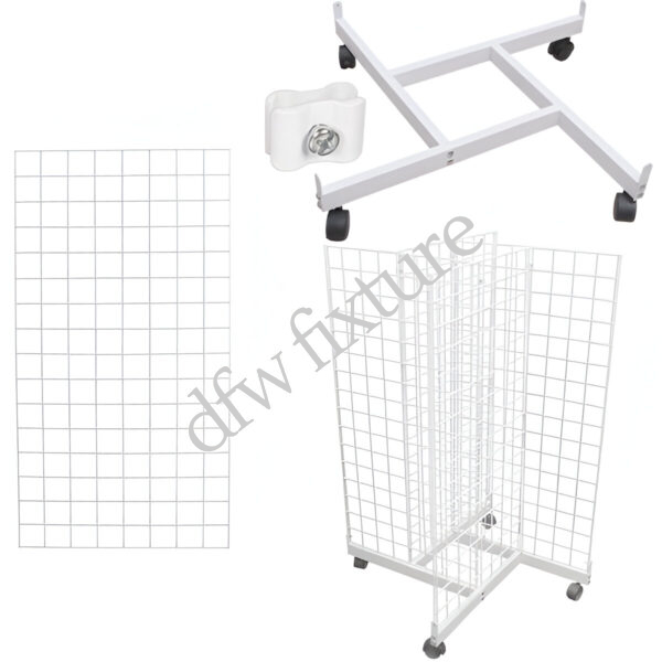 Grid 4-Way Display- 4ft- White