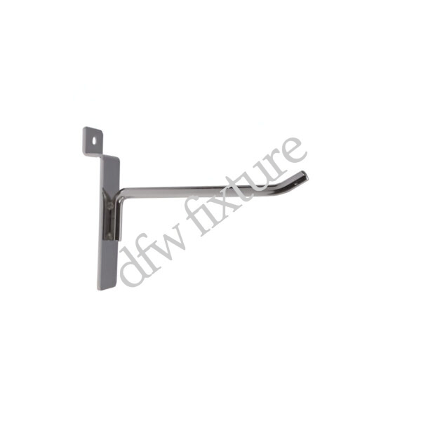 Slatwall 4" Hook-Chrome