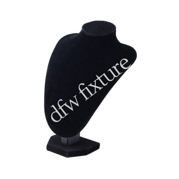 11" Neckform Necklace & Earring Combo Display - Black Velvet