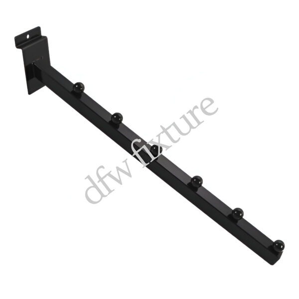 Slatwall 6 Ball Waterfall- Black