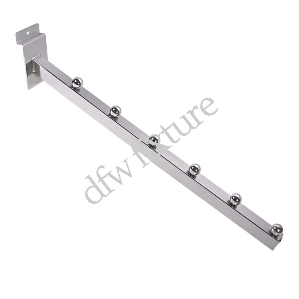 Slatwall 6 Ball Waterfall-Chrome