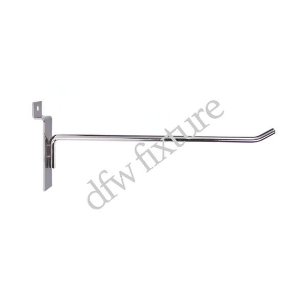 Slatwall 8" Hook -Chrome