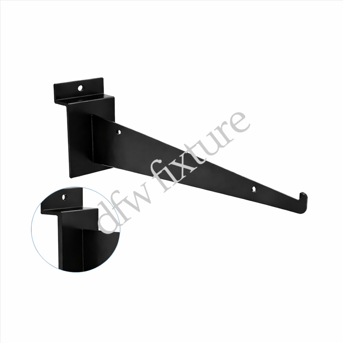 12" Shelf Bracket-Black