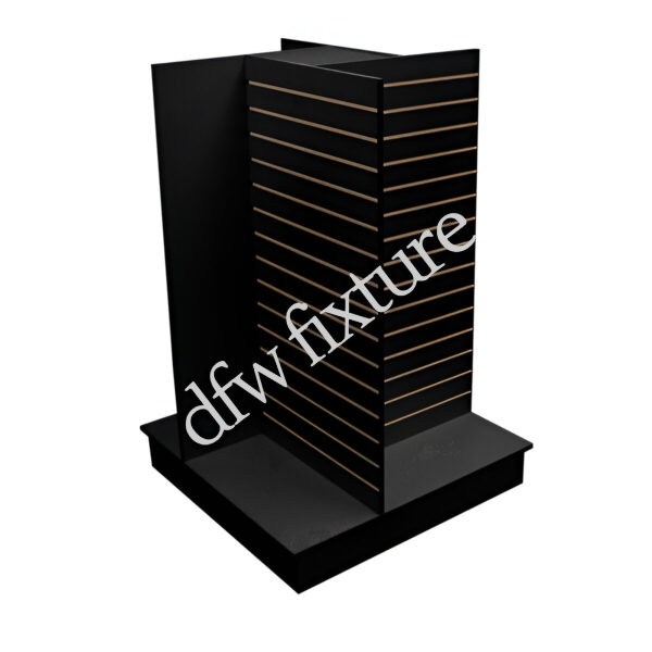 Slatwall 4-Way Display - Black
