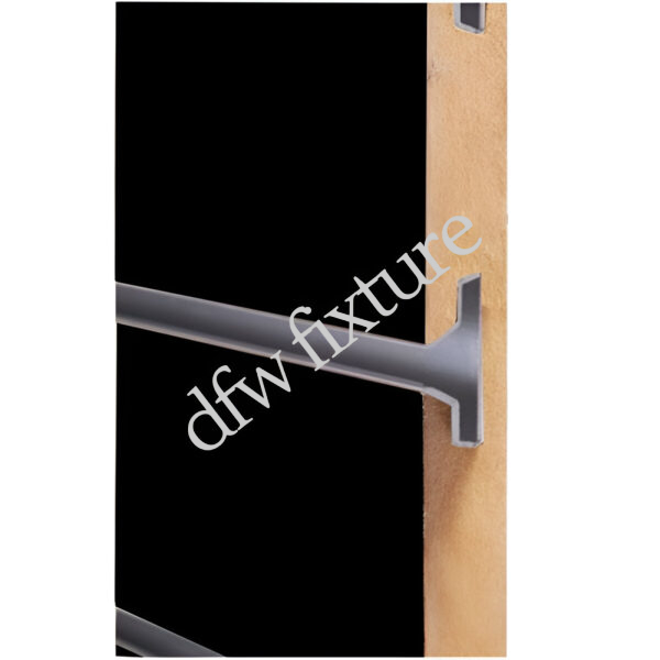 Slatwall with Aluminum Inserts - Black