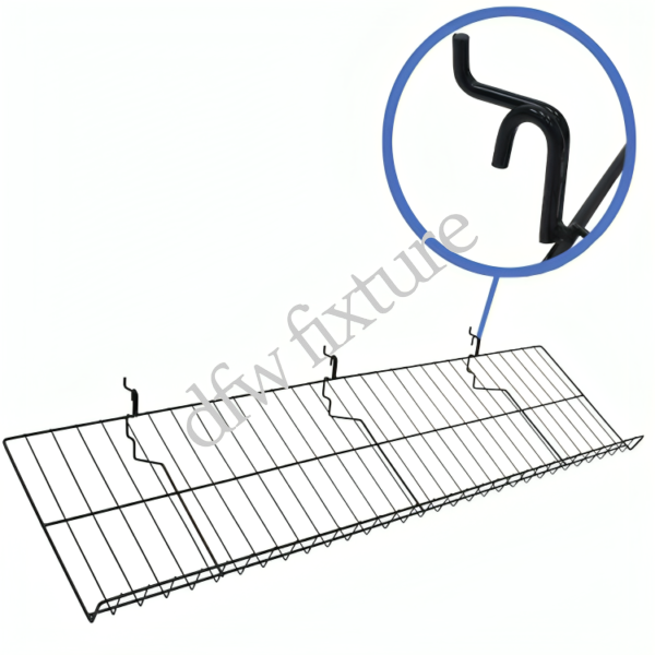 12" D x 46" L Candy Shelf- Black