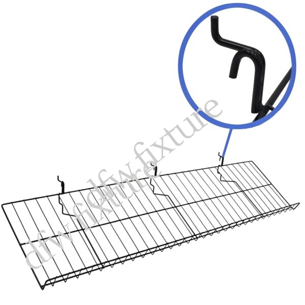 10" D x 46" L Candy Shelf- Black