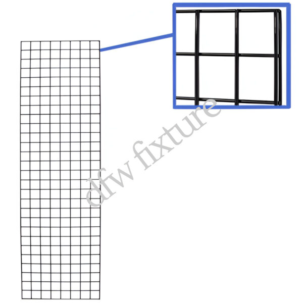2ft x 7ft Grid Panel - Black