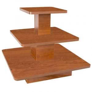 3-Tiered Display Tables Cherry