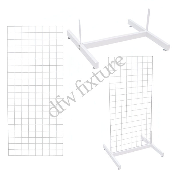 Grid Single Deluxe Display- 5ft- White