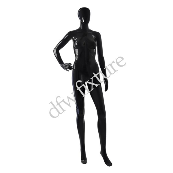 Plastic Female Mannequin Black F9GB-EVE
