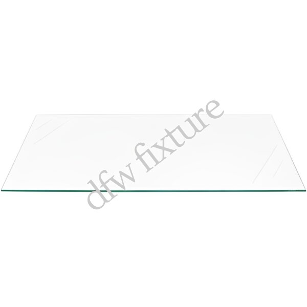 8" x 24" Long x 3/16" Thick Tempered Glass