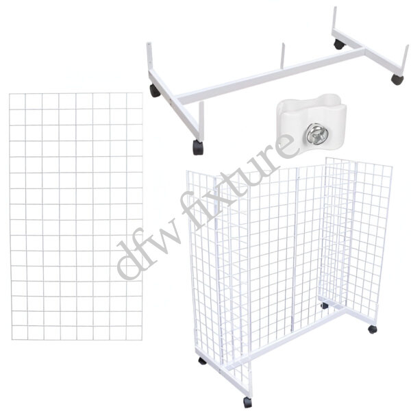 Grid Gondola Display- 4ft- White