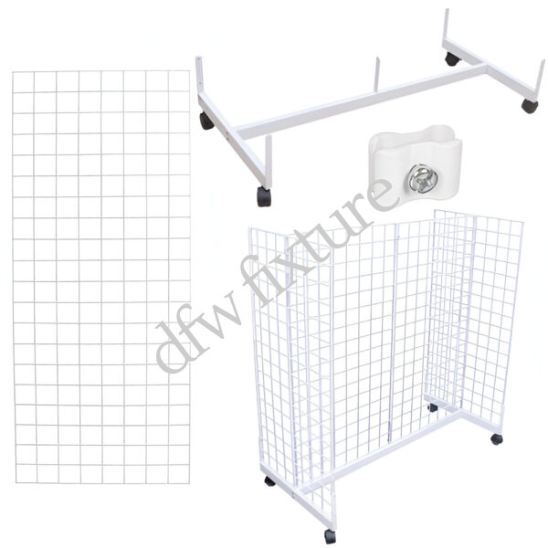 Grid Gondola Display- 5ft- White