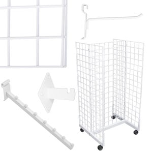 White Grid Panels & Accessories