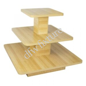 3-Tiered Display Tables Maple