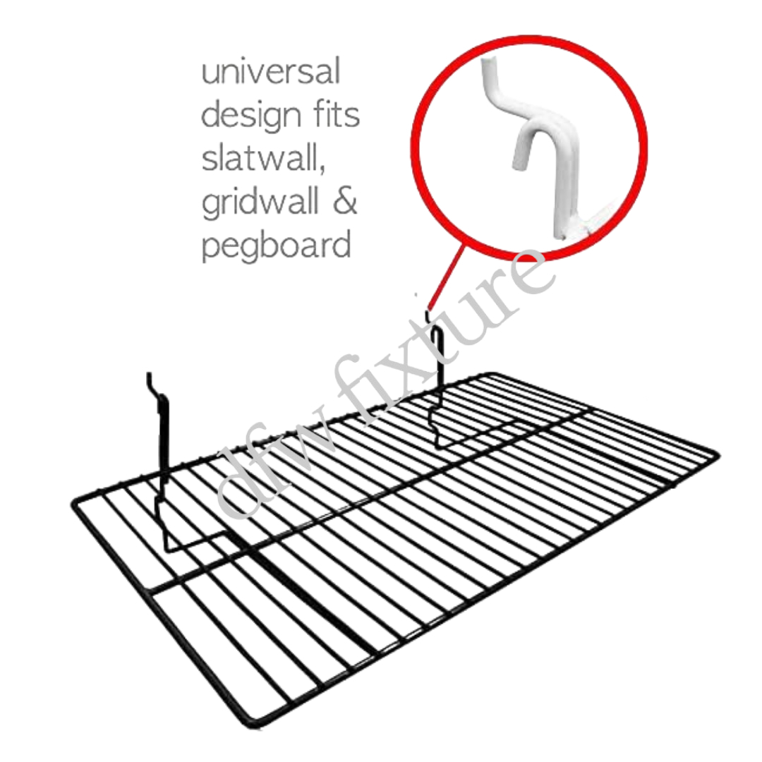 24" L x 12" D Wire Shelf-Black