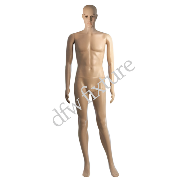 Plastic skintone male mannequin