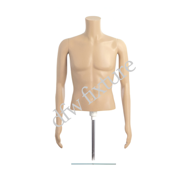 Plastic Male 1/2 Torso Skintone