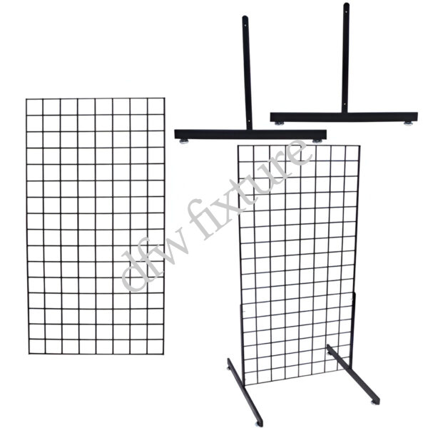 Grid T Leg display- 4ft- Black