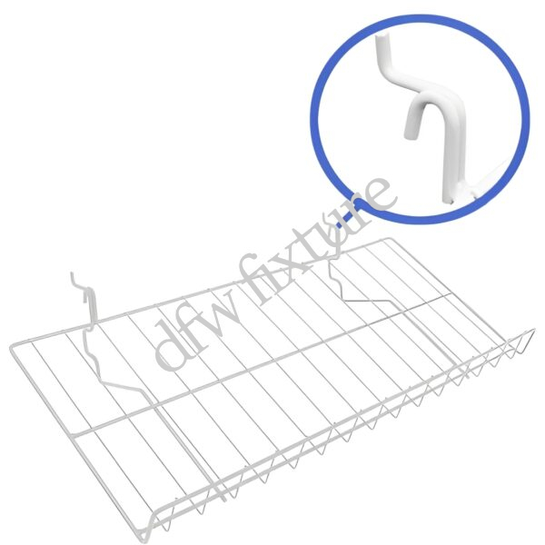12" D x 23" L Candy Shelf -White