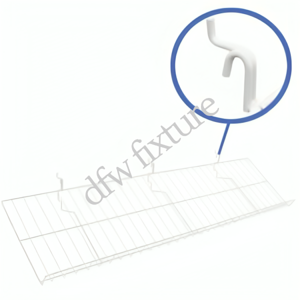 12" D x 46" L Candy Shelf-White
