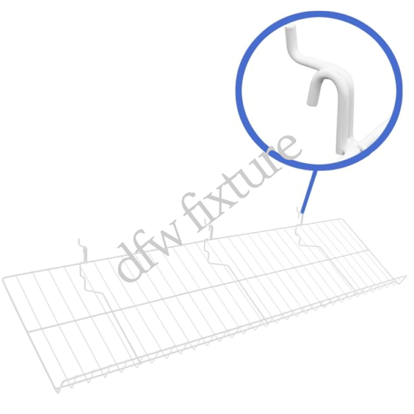 10" D x 46" L Candy Shelf-White