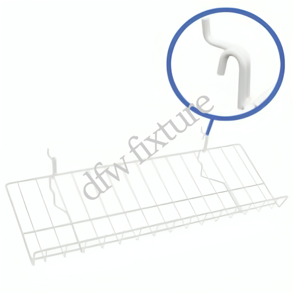 8" D x 23" L Candy Shelf -White