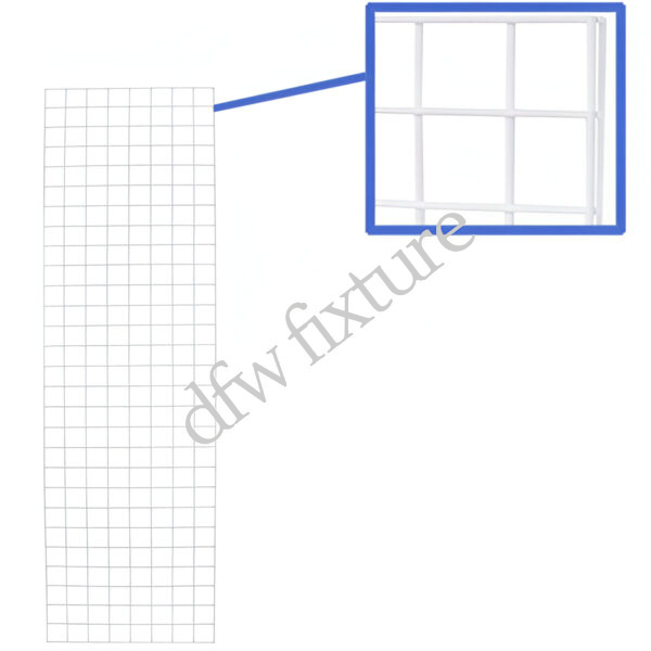 2ft x 7ft Grid Panel - White