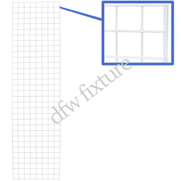2ft x 8ft Grid Panel - White