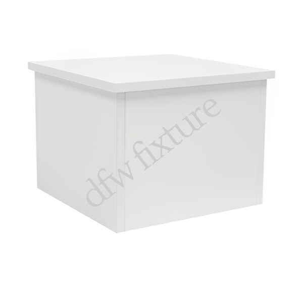 Large Square Bases-White with White Trim