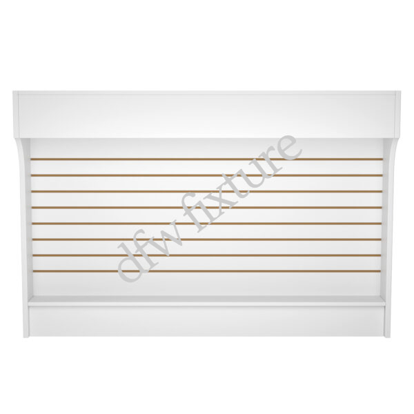 6ft Ledgetop Counter - Slatwall Front