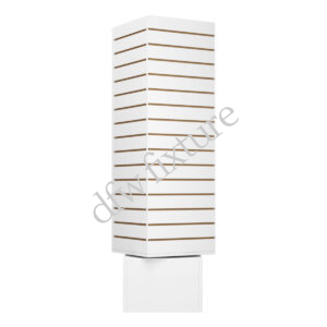 Slatwall Cubic Tower'12 – White