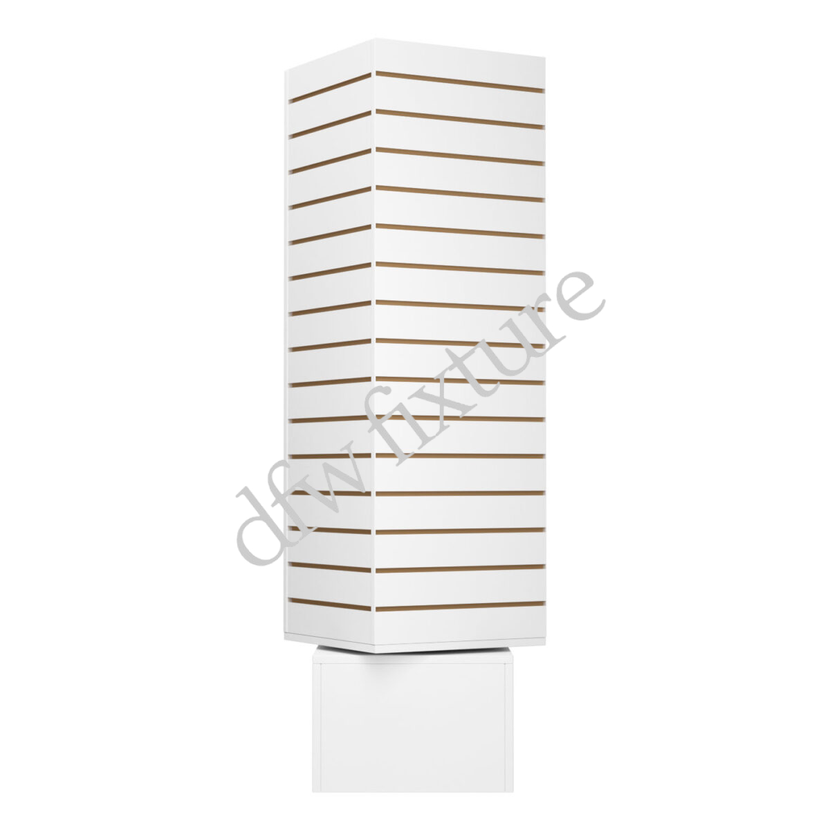 Slatwall Cubic Tower'12 – White