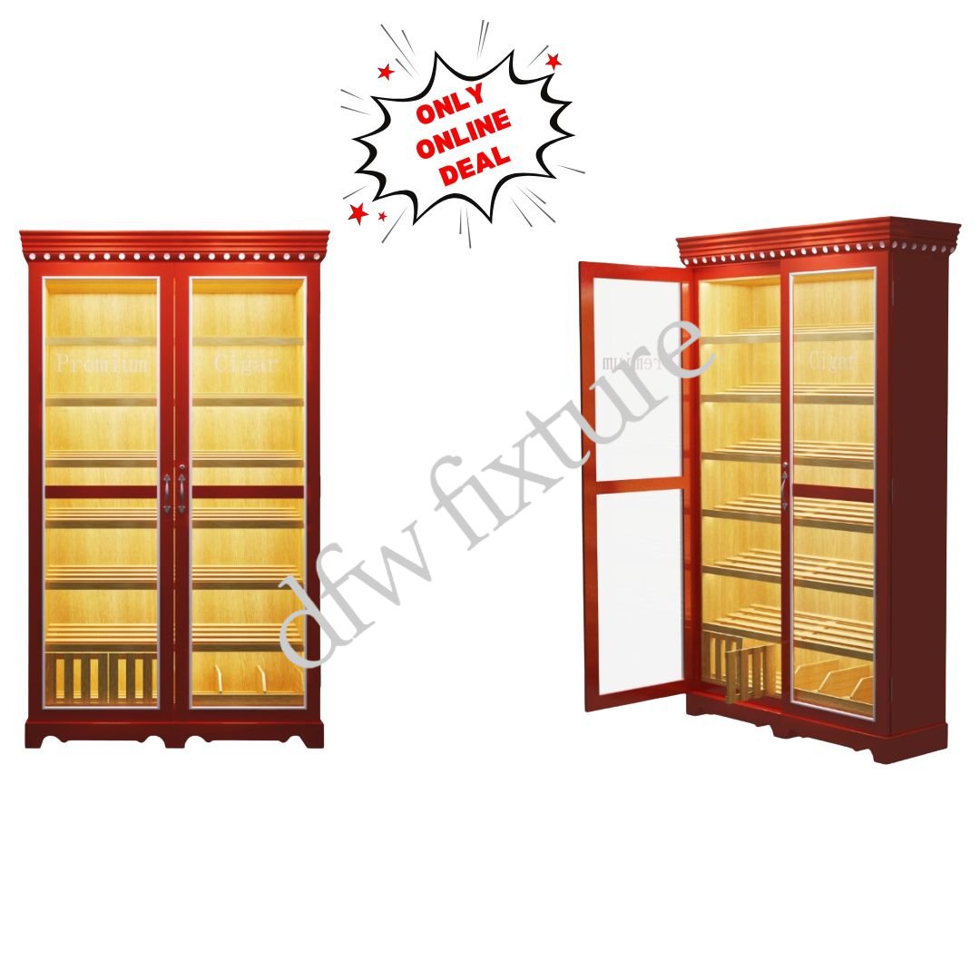 Double Door Humidor - Cherry