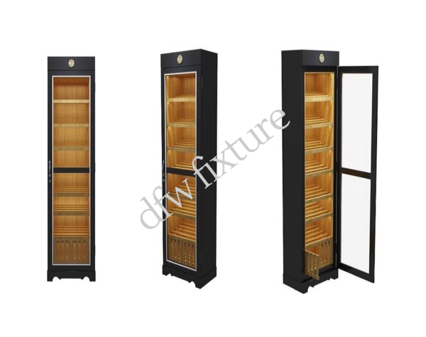 Single Door Humidor - Black