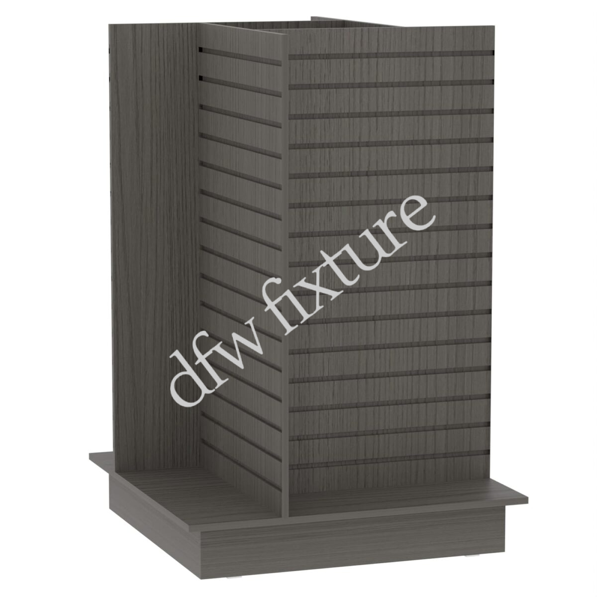Slatwall 4-Way Display - Gray