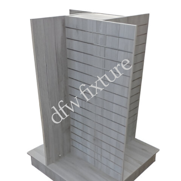 Slatwall 4-Way Display - Gray