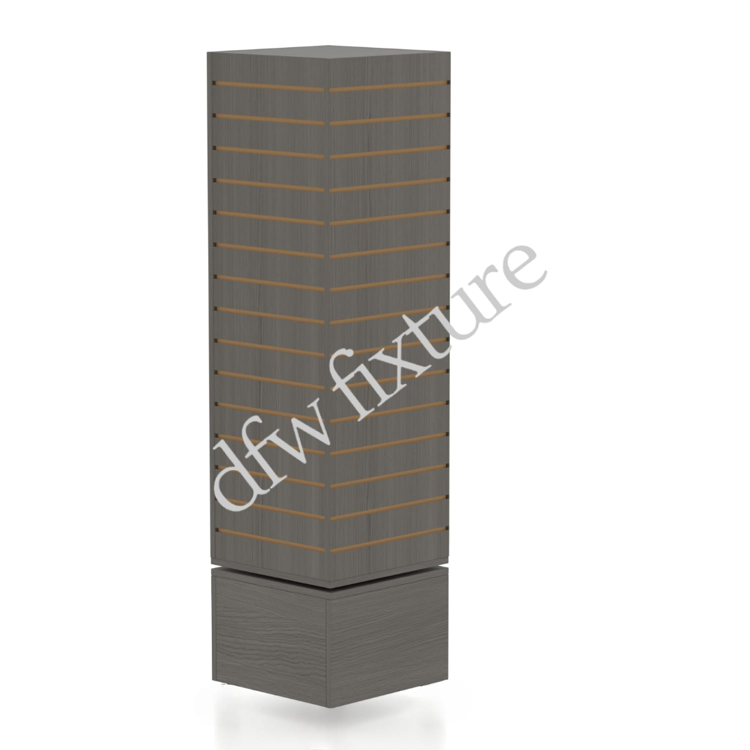 Slatwall Cubic Tower 24" - Gray