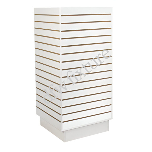 Slatwall Cubic Tower'12 – White