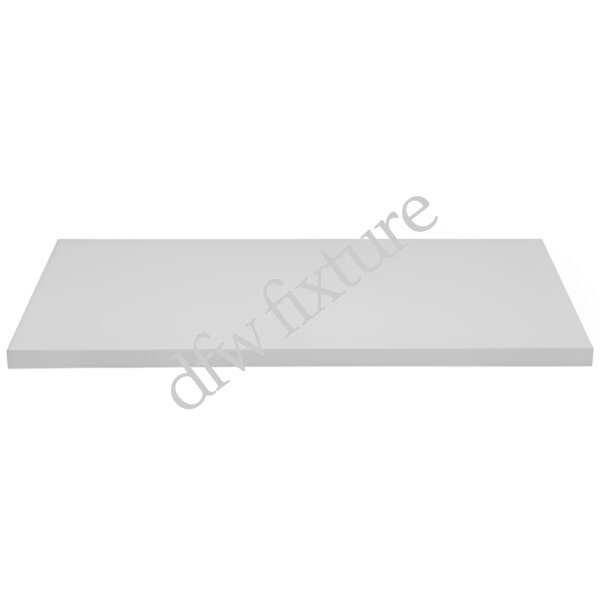 12" x 48" Wood Melamine Shelf- White