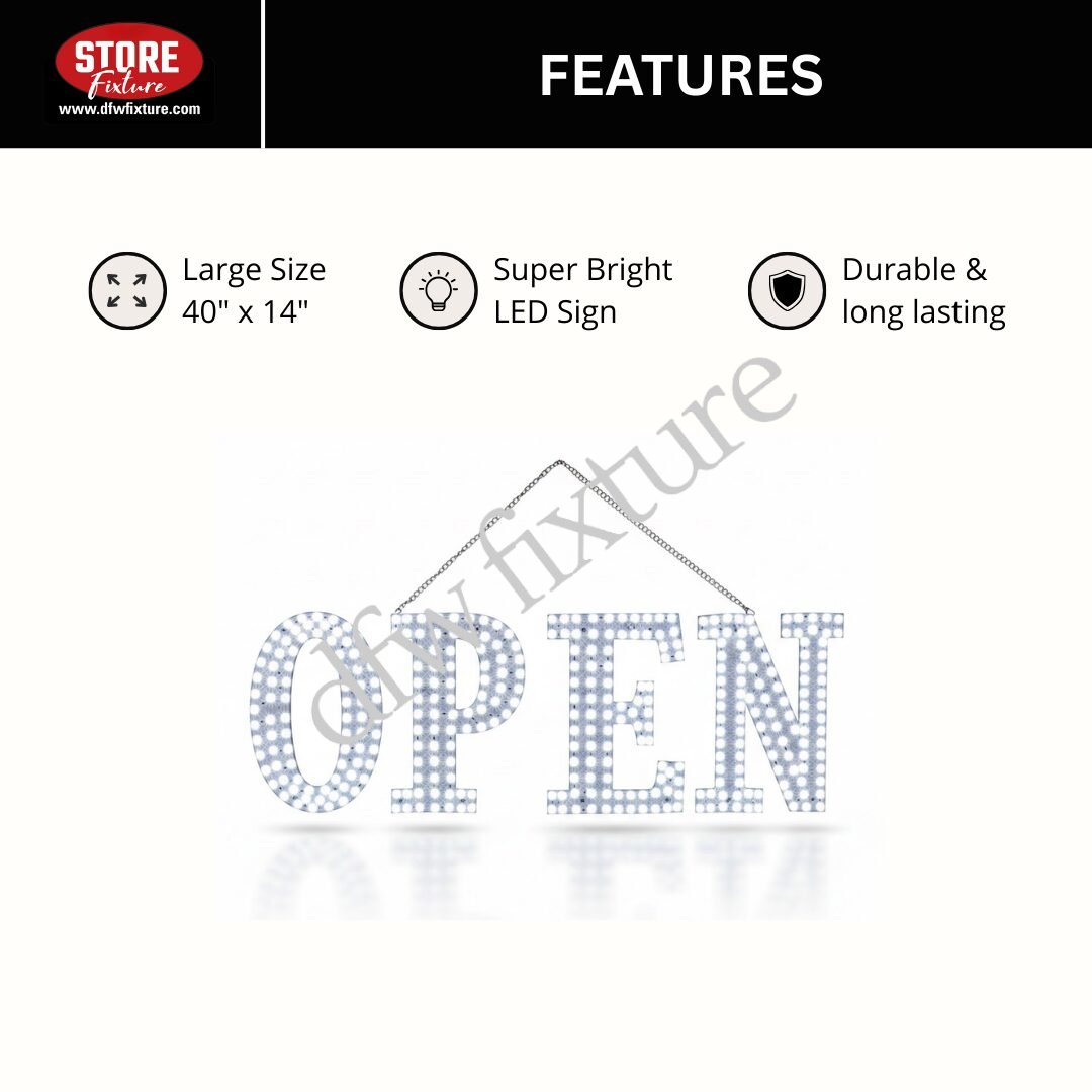 OPEN LED Sign-40X14 - Image 3