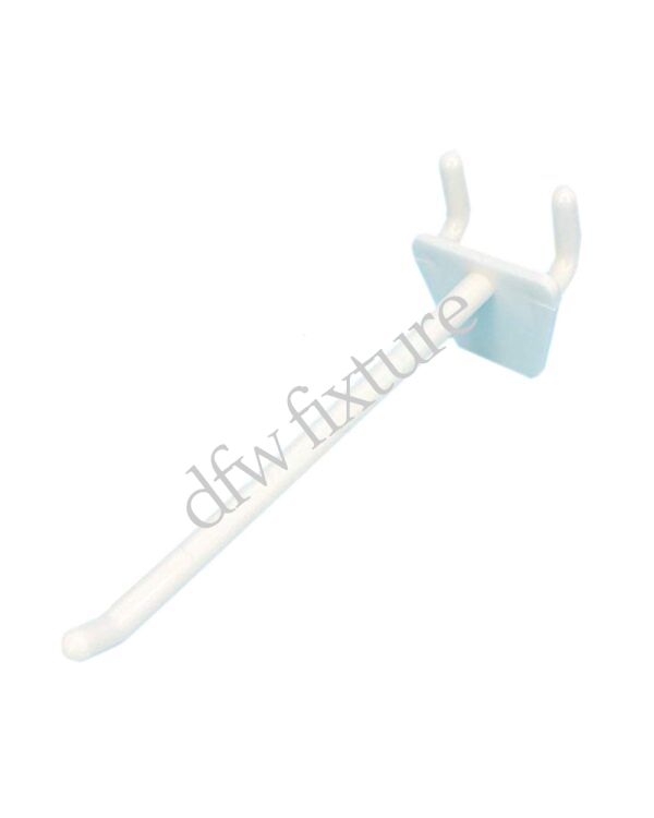 10 Inch Peg Board Hook – White